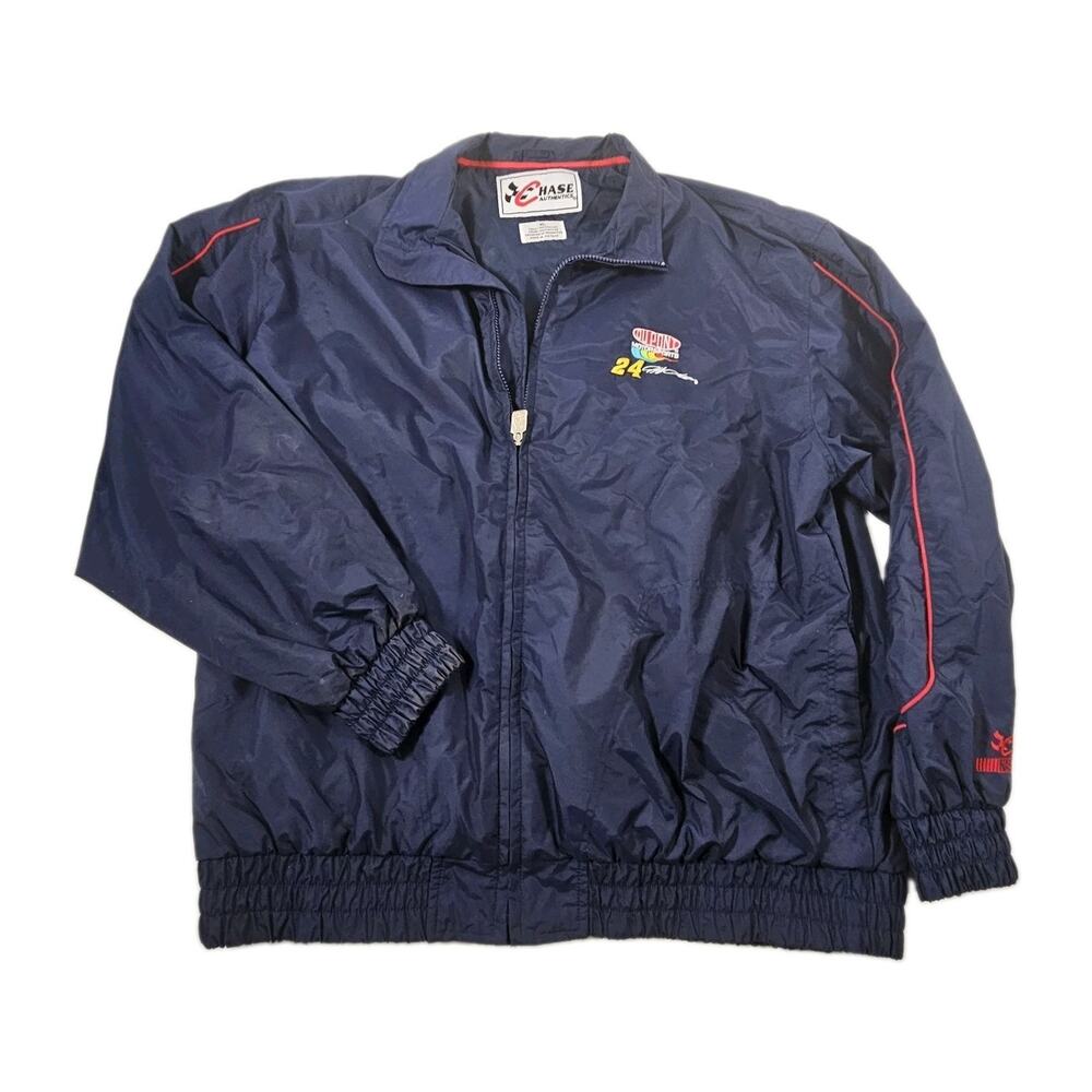 Chase Authentics Jeff Gordon #24 DuPont Motorsports Men's XL Blue Full Zip...